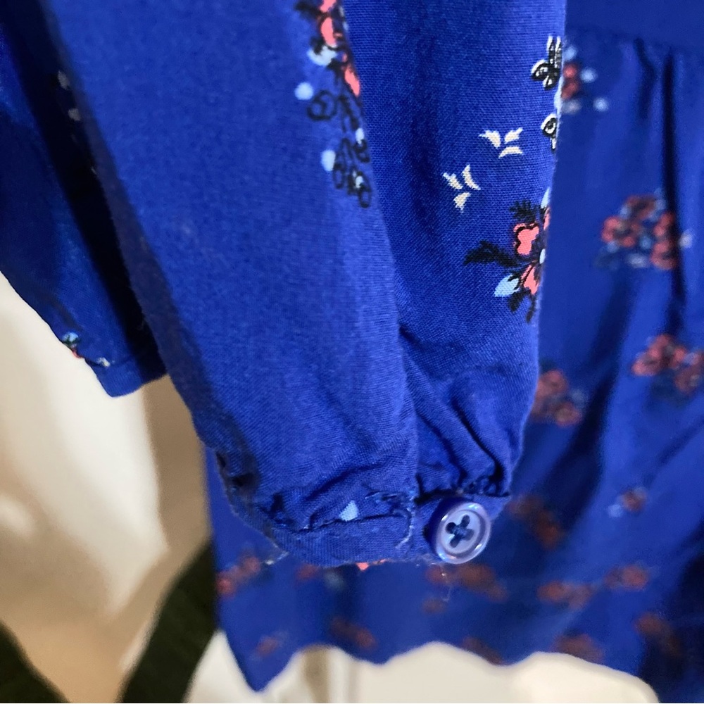 Blue Floral Mini Dress Old Navy Size XS - Picture 4 of 7